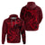 Polynesian Dolphin Valentine Day Hoodie Hibiscus and Tribal Tattoo Red Style LT03 - Polynesian Pride