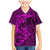 Polynesian Dolphin Valentine Day Family Matching Mermaid Dress and Hawaiian Shirt Hibiscus and Tribal Tattoo Pink Style LT03 Son's Shirt Pink - Polynesian Pride