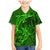 Polynesian Dolphin Valentine Day Family Matching Mermaid Dress and Hawaiian Shirt Hibiscus and Tribal Tattoo Green Style LT03 Son's Shirt Green - Polynesian Pride