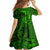 Polynesian Dolphin Valentine Day Family Matching Short Sleeve Bodycon Dress and Hawaiian Shirt Hibiscus and Tribal Tattoo Green Style LT03 - Polynesian Pride