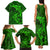 Polynesian Dolphin Valentine Day Family Matching Tank Maxi Dress and Hawaiian Shirt Hibiscus and Tribal Tattoo Green Style LT03 - Polynesian Pride