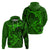 Polynesian Dolphin Valentine Day Hoodie Hibiscus and Tribal Tattoo Green Style LT03 - Polynesian Pride