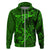 Polynesian Dolphin Valentine Day Hoodie Hibiscus and Tribal Tattoo Green Style LT03 Zip Hoodie Green - Polynesian Pride