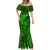 Polynesian Dolphin Valentine Day Mermaid Dress Hibiscus and Tribal Tattoo Green Style LT03 - Polynesian Pride