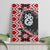 Red Taniko Motif Aotearoa Manaia and Silver Fern Canvas Wall Art