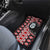 Red Taniko Motif Aotearoa Manaia and Silver Fern Car Mats