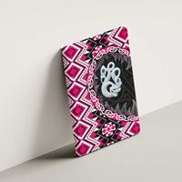 Pink Taniko Motif Aotearoa Manaia and Silver Fern Canvas Wall Art LT03 - Polynesian Pride