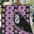 Purple Taniko Motif Aotearoa Manaia and Silver Fern Quilt
