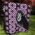 Purple Taniko Motif Aotearoa Manaia and Silver Fern Quilt