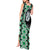 Green Taniko Motif Aotearoa Manaia and Silver Fern Tank Maxi Dress