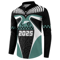 Custom New Zealand Bicycle 2025 Button Sweatshirt LT03 - Polynesian Pride