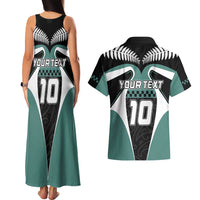 Custom New Zealand Bicycle 2025 Couples Matching Tank Maxi Dress and Hawaiian Shirt LT03 - Polynesian Pride
