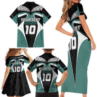 Custom New Zealand Bicycle 2025 Family Matching Short Sleeve Bodycon Dress and Hawaiian Shirt