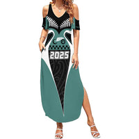 Custom New Zealand Bicycle 2025 Family Matching Summer Maxi Dress and Hawaiian Shirt