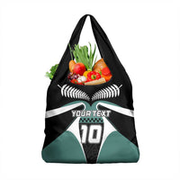 Custom New Zealand Bicycle 2025 Grocery Bag LT03 1-pack One Size Black-Teal - Polynesian Pride