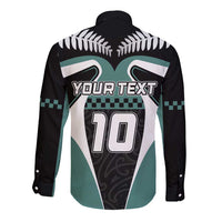 Custom New Zealand Bicycle 2025 Long Sleeve Button Shirt LT03 - Polynesian Pride