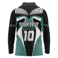 Custom New Zealand Bicycle 2025 Long Sleeve Polo Shirt