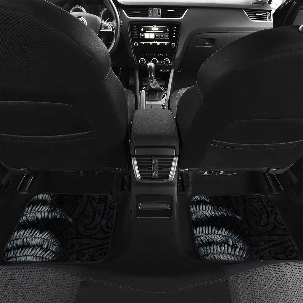 Custom New Zealand Football-Towards World Cup 2026 Car Mats LT03 Set 2pcs - Back Black - Polynesian Pride