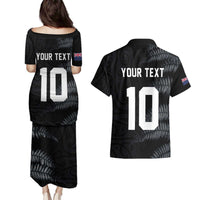 Custom New Zealand Football-Towards World Cup 2026 Couples Matching Puletasi and Hawaiian Shirt