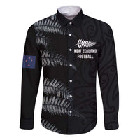 Custom New Zealand Football-Towards World Cup 2026 Family Matching Off Shoulder Maxi Dress and Hawaiian Shirt