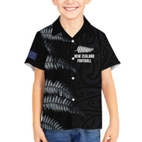 Custom New Zealand Football-Towards World Cup 2026 Family Matching Off Shoulder Maxi Dress and Hawaiian Shirt