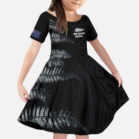 Custom New Zealand Football-Towards World Cup 2026 Family Matching Puletasi and Hawaiian Shirt