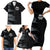 Custom New Zealand Football-Towards World Cup 2026 Family Matching Short Sleeve Bodycon Dress and Hawaiian Shirt