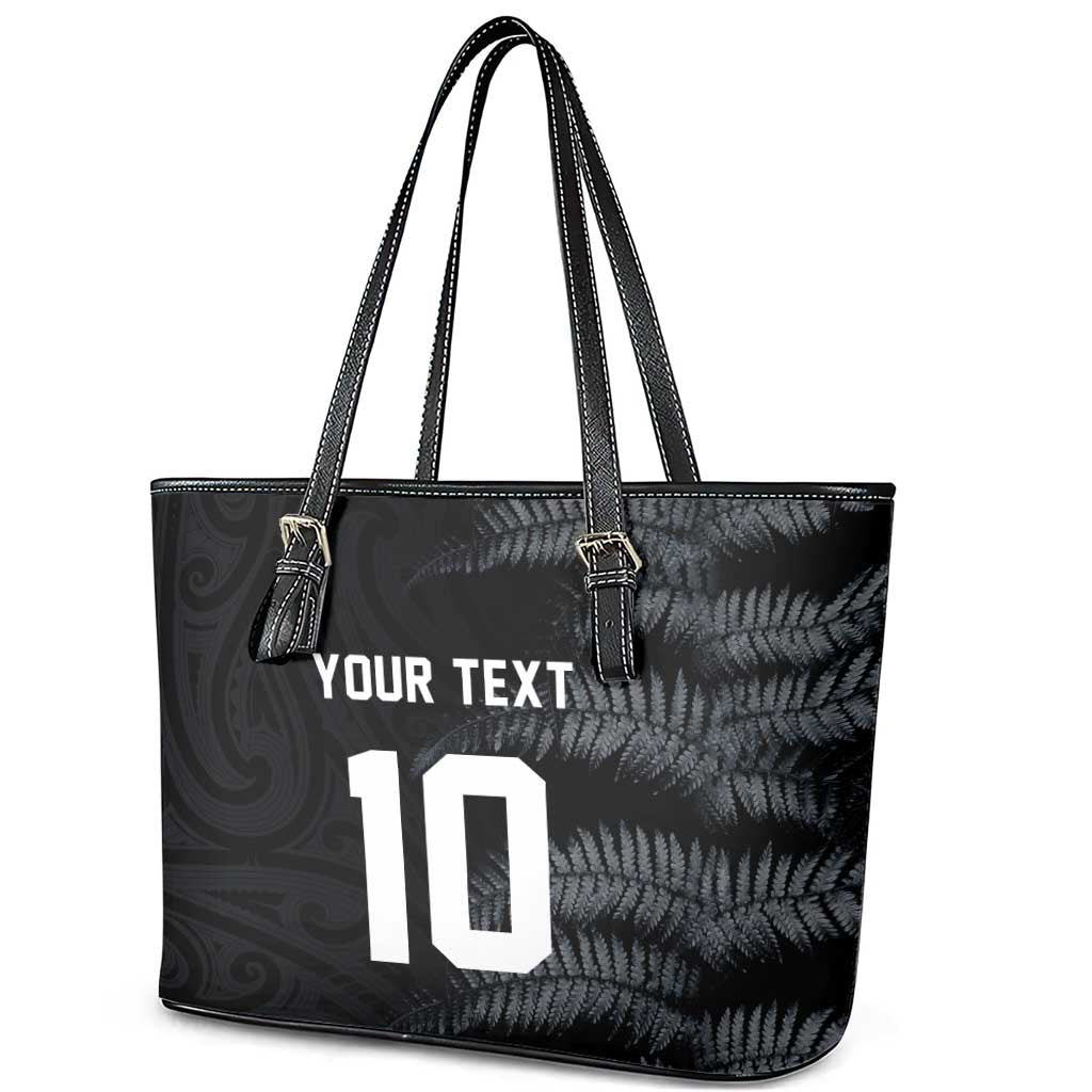 Custom New Zealand Football-Towards World Cup 2026 Leather Tote Bag