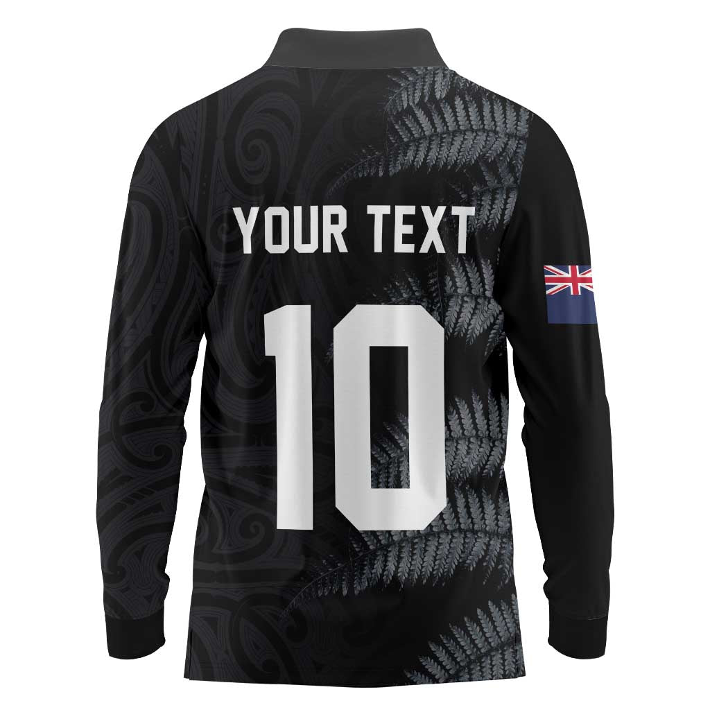 Custom New Zealand Football-Towards World Cup 2026 Long Sleeve Polo Shirt