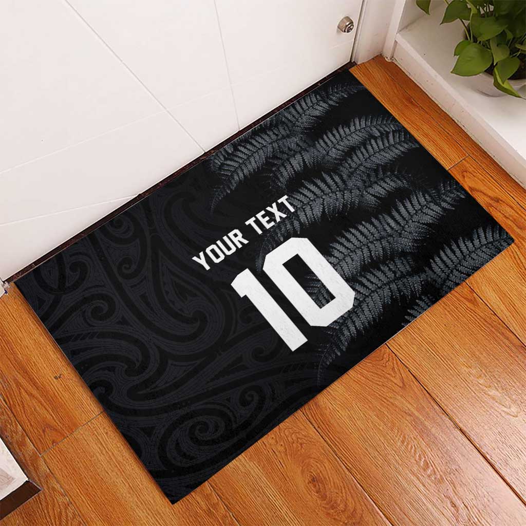 Custom New Zealand Football-Towards World Cup 2026 Rubber Doormat LT03 - Polynesian Pride