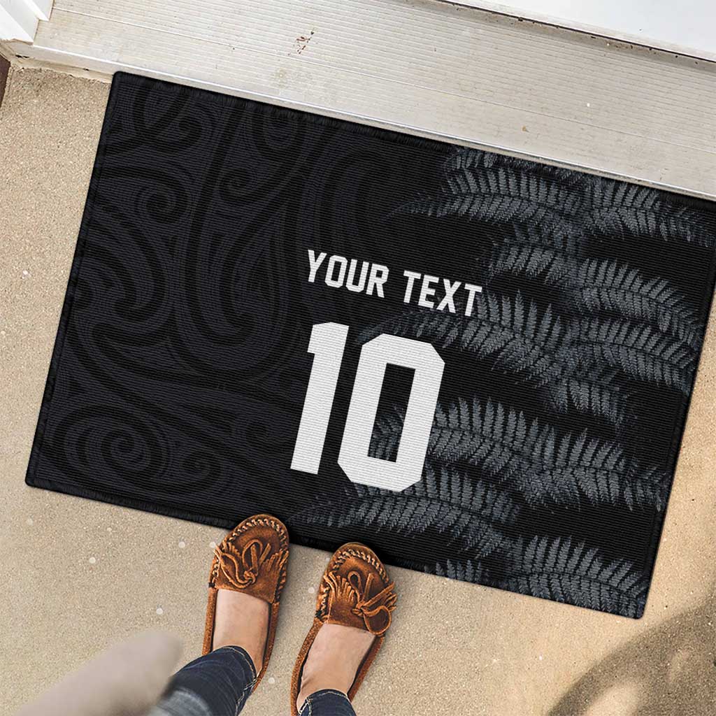Custom New Zealand Football-Towards World Cup 2026 Rubber Doormat LT03 - Polynesian Pride