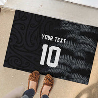 Custom New Zealand Football-Towards World Cup 2026 Rubber Doormat LT03 - Polynesian Pride