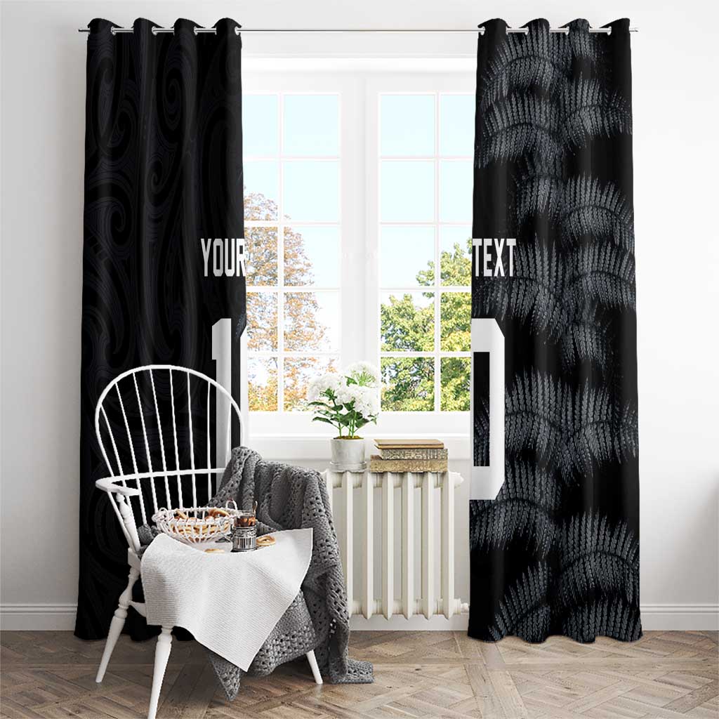 Custom New Zealand Football-Towards World Cup 2026 Window Curtain LT03 - Polynesian Pride