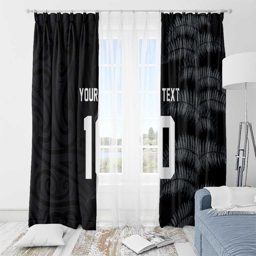 Custom New Zealand Football-Towards World Cup 2026 Window Curtain LT03 - Polynesian Pride