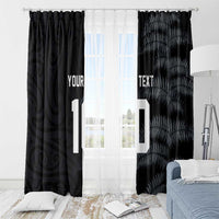 Custom New Zealand Football-Towards World Cup 2026 Window Curtain LT03 - Polynesian Pride