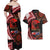 Tonga and Australia ANZAC Day Couples Matching Off Shoulder Maxi Dress and Hawaiian Shirt Aboriginal and Ngatu Art Pattern - Gallipoli Lest We Forget