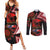 Tonga and Australia ANZAC Day Couples Matching Summer Maxi Dress and Long Sleeve Button Shirt Aboriginal and Ngatu Art Pattern - Gallipoli Lest We Forget