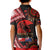 Tonga and Australia ANZAC Day Kid Polo Shirt Aboriginal and Ngatu Art Pattern - Gallipoli Lest We Forget