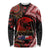 Tonga and Australia ANZAC Day Long Sleeve Shirt Aboriginal and Ngatu Art Pattern - Gallipoli Lest We Forget