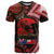 Tonga and Australia ANZAC Day T Shirt Aboriginal and Ngatu Art Pattern - Gallipoli Lest We Forget