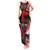 Tonga and Australia ANZAC Day Tank Maxi Dress Aboriginal and Ngatu Art Pattern - Gallipoli Lest We Forget