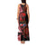 Tonga and Australia ANZAC Day Tank Maxi Dress Aboriginal and Ngatu Art Pattern - Gallipoli Lest We Forget