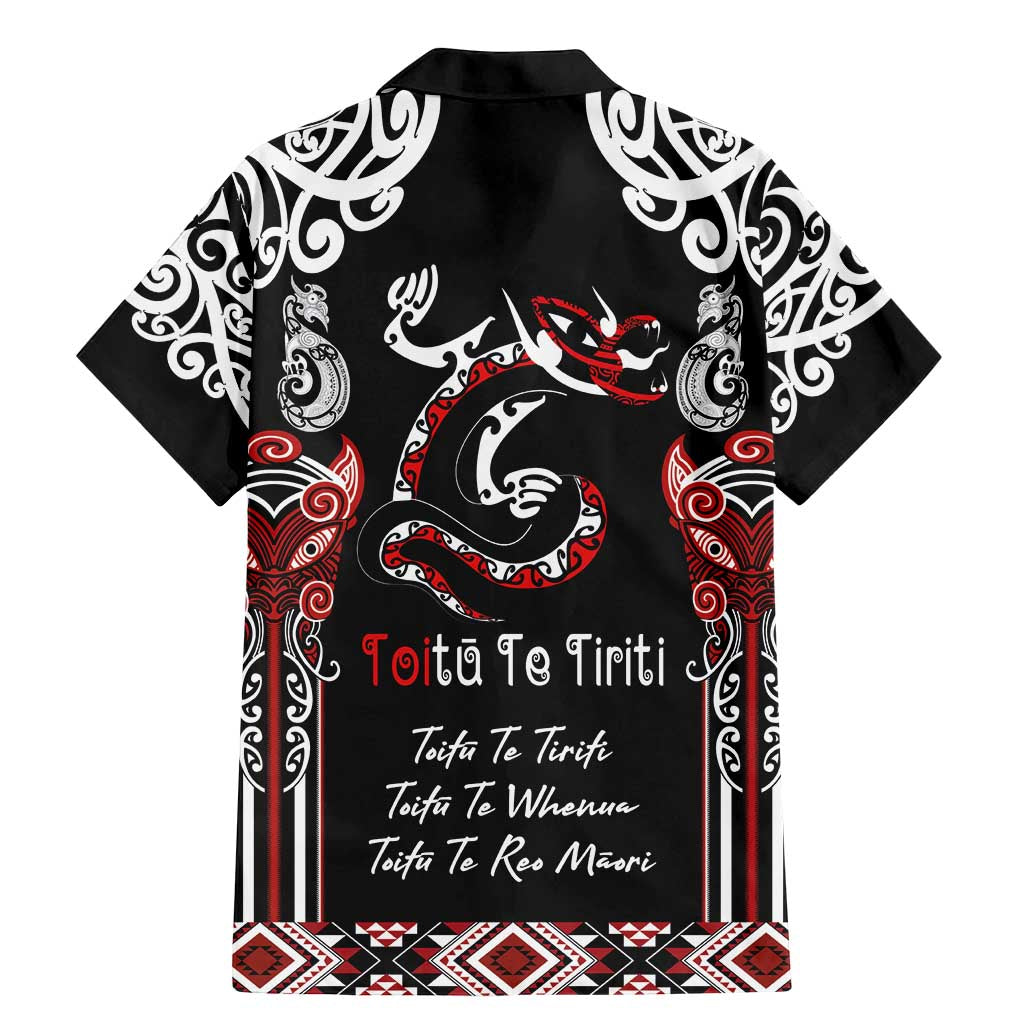 Aotearoa Toitu Te Tiriti-Maori Taniwha Family Matching Mermaid Dress and Hawaiian Shirt Toitu Te Whenua Toitu Te Reo Maori