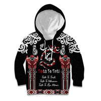 Aotearoa Toitu Te Tiriti-Maori Taniwha Kid Hoodie Toitu Te Whenua Toitu Te Reo Maori