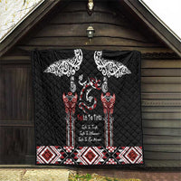 Aotearoa Toitu Te Tiriti-Maori Taniwha Quilt Toitu Te Whenua Toitu Te Reo Maori