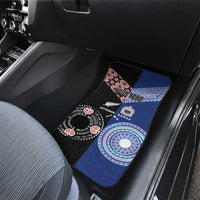 Personalised Aotearoa and Samoa Together Car Mats Tatau Art Tattoos-Taniko and Tukutuku with Maori Pattern LT03 - Polynesian Pride
