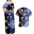 Personalised Aotearoa and Samoa Together Couples Matching Off Shoulder Maxi Dress and Hawaiian Shirt Tatau Art Tattoos-Taniko and Tukutuku with Maori Pattern