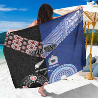 Personalised Aotearoa and Samoa Together Sarong Tatau Art Tattoos-Taniko and Tukutuku with Maori Pattern