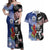 Custom Aotearoa and Samoa Rugby Couples Matching Off Shoulder Maxi Dress and Hawaiian Shirt Maori Warrior and Teuila Emblem-Tatau with Taniko Art