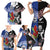 Custom Aotearoa and Samoa Rugby Family Matching Short Sleeve Bodycon Dress and Hawaiian Shirt Maori Warrior and Teuila Emblem-Tatau with Taniko Art